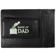 Closed Bank of Dad Logo Leather Cash and Cardholder